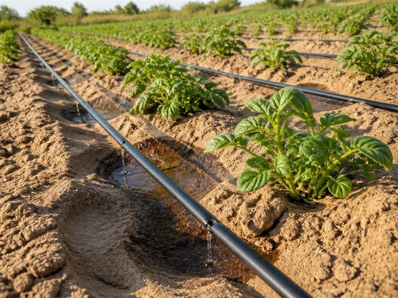 Sandy loam drip irrigation case