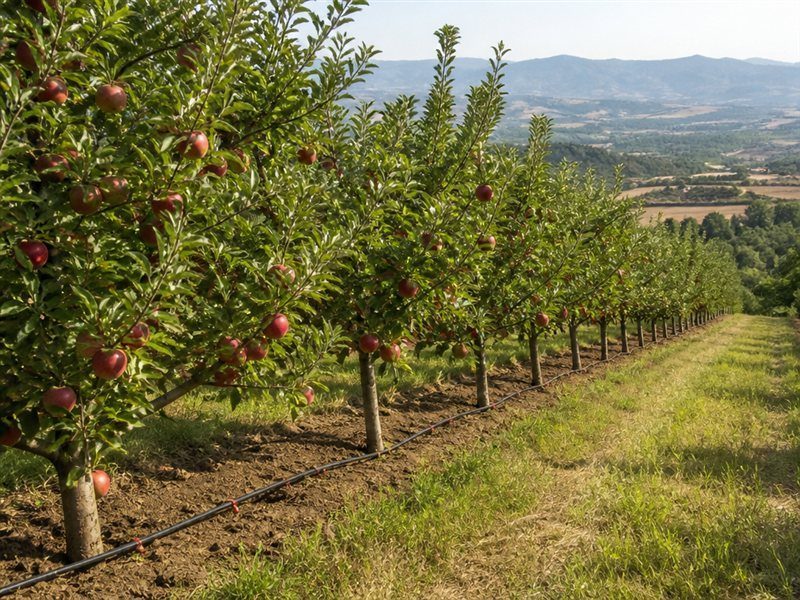 Orchard drip irrigation case
